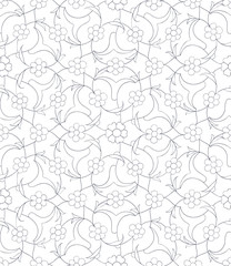 Traditional Arabic  ornament seamless. Floral Ornamental pattern. Iznik .Vector.  Background