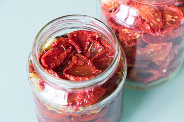 Sun dried tomatoes with herbs