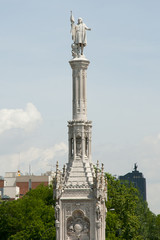 Fototapeta na wymiar Monument to Christopher Columbus - Madrid - Spain