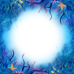 Elegant underwater patterned frame