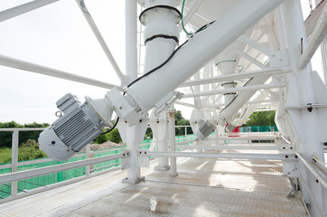 motor , big motor under cement tank