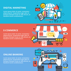 Concepts of digital marketing, e-commerce and online banking
