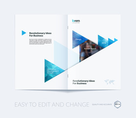 Brochure template layout, cover design annual report, magazine, 