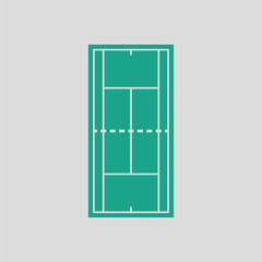 Tennis field mark icon