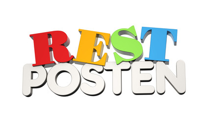 Restposten - Typo - Bunt Frei gerade