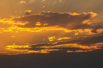 Evening sky with clouds