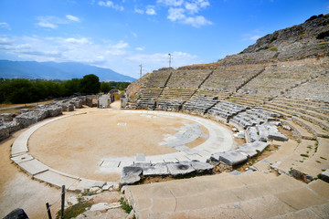 Ancient theatre at Filipi, Greece