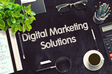 Digital Marketing Solutions Concept. 3D render.