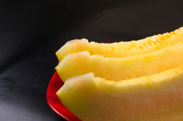 slices of ripe juicy melon