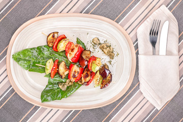 Barbecue grilled vegetable