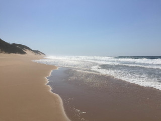 Empty beach at Ponta Do Ouro Mozambique
