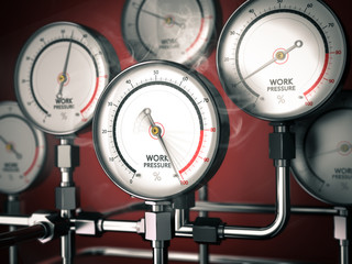 Overwork or Burnout Concept