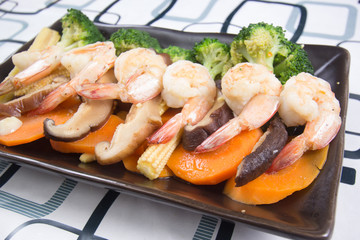 Stir fry Broccoli with shrimp