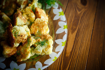 cauliflower baked in batter