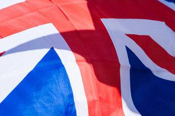 United Kingdom flag waves in the breeze