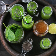 Green spinach smoothie