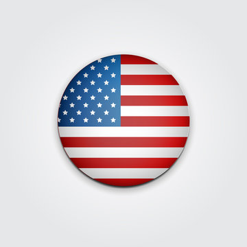 Badge Vote. US presidential election