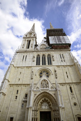 Fototapeta na wymiar Zagreb cathedral, Croatia