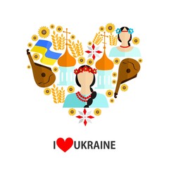 ukraine flat design