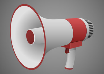 Realistic Megaphone isolated