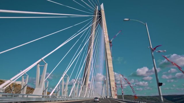 Yavuz Sultan Selim Bridge in Istanbul Turkey. The third bridge on Bosphorus.