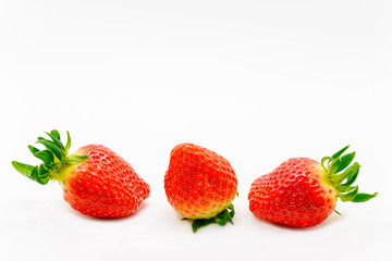 Fresh red strawberries