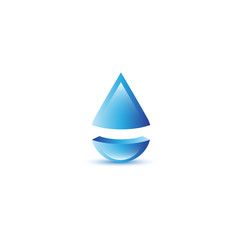 Fototapeta premium Water Drop Icon - Isolated On White Background. Vector Illustration, Graphic Design. For Web, Websites, Print Material