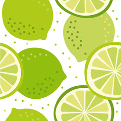 Vector pattern with lime