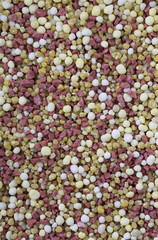 A mineral fertilizer - yellow background.