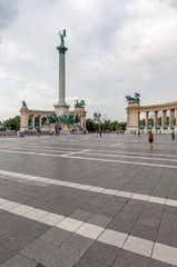Fototapeta na wymiar Monument du millénaire, Budapest