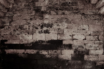Brick wall vintage texture background.
