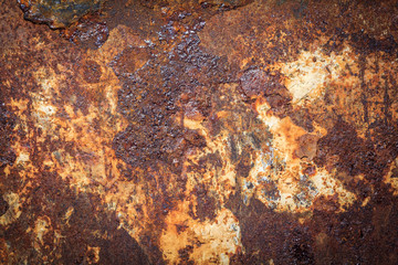 Rusty metal texture or rusty metal background. Grunge retro vintage of rusty metal plate for design with copy space for text or image.