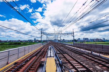 railroad on the bridge