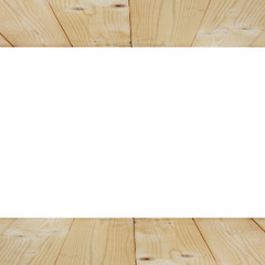 Wooden floor and wall for background texture.