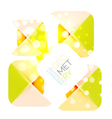 Modern square abstract background