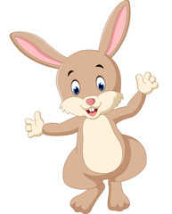 Fototapeta premium Cute cartoon rabbit