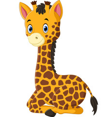 Cute giraffe cartoon