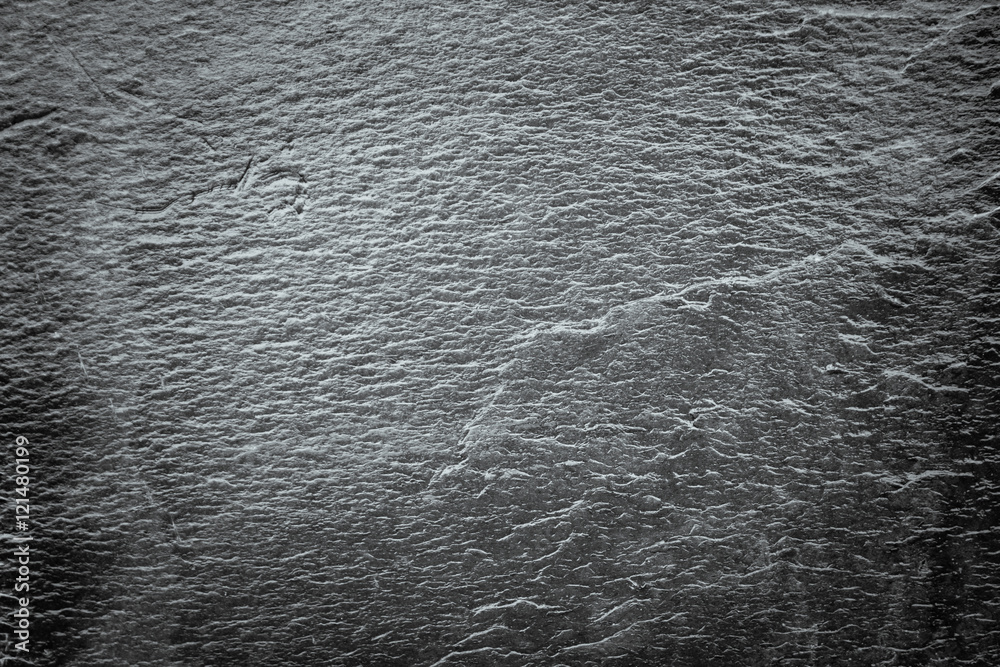Poster Dark grey stone background texture use as backdrop space