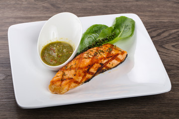 Grilled salmon
