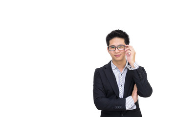 Portrait of a smart asian confident businessman