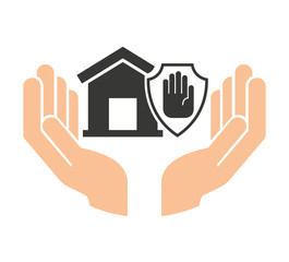 home insurance property concept icon vector illustration design