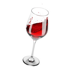 Glass of red wine
