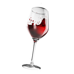 Glass of red wine
