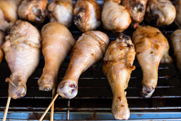 charcoal grilled chicken drumsticks