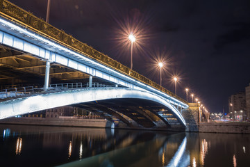 Naklejka premium Bridge over the river