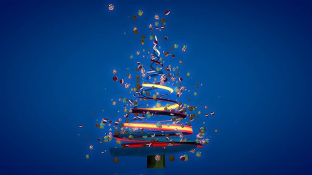 Albero luminoso di natale