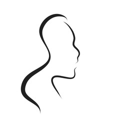 Vector logo woman.