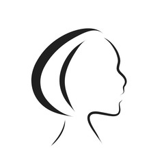 Vector logo woman.