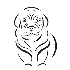 Vector dog logo.