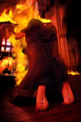 Salem witch burning church on Halloween
